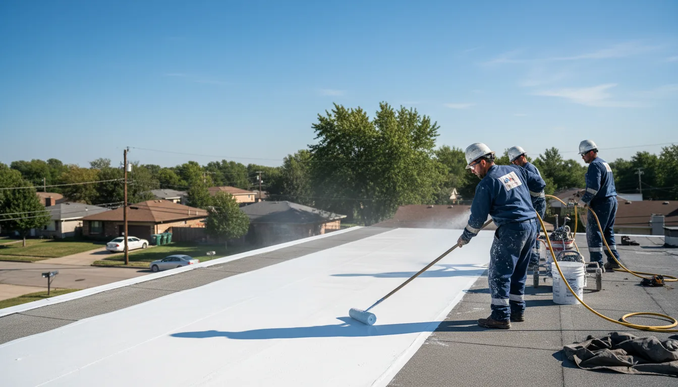 Commercial roof coating in Delta, OH near me